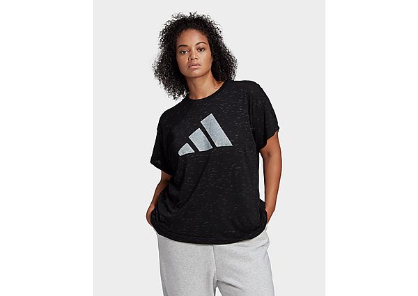 adidas T-shirt Sportswear Winners 2.0 (Grandes tailles) - Black Melange, Black Melange