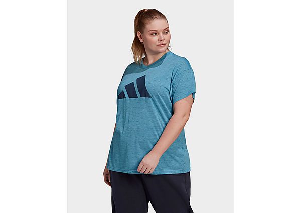adidas T-shirt Sportswear Winners 2.0 (Grandes tailles) - Hazy Blue Mel, Hazy Blue Mel