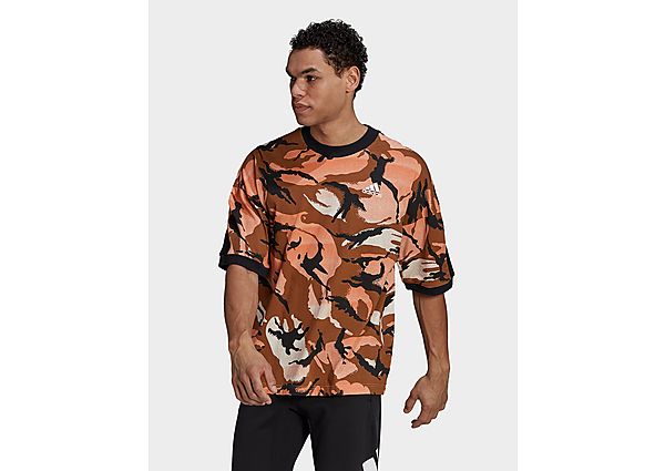 adidas T-shirt Sportswear Desert Camouflage Allover Print - Multicolor / Wild Brown, Multicolor / Wi