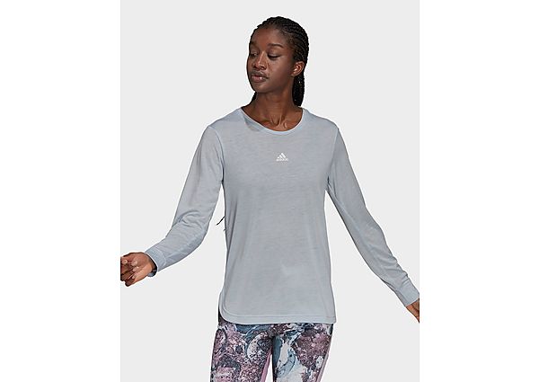 adidas T-shirt U4U AEROREADY Long Sleeve - Halo Blue Mel. / Black, Halo Blue Mel. / Black
