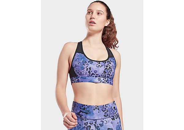 Reebok brassière de sport rembourrée pour impact modéré modern safari lux racer - Vector Navy / Hype