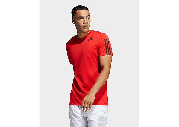 adidas T-shirt Primeblue AEROREADY 3-Stripes Slim - Vivid Red, Vivid Red