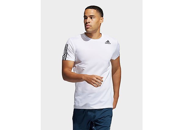 adidas T-shirt Primeblue AEROREADY 3-Stripes Slim - White, White