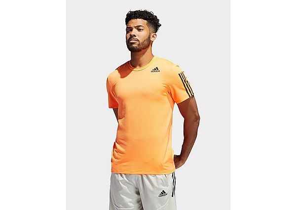 adidas T-shirt Primeblue AEROREADY 3-Stripes Slim - Screaming Orange, Screaming Orange