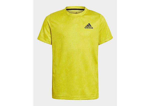 adidas T-shirt HEAT.RDY Primeblue Tennis Freelift - Acid Yellow / Wild Pine / White, Acid Yellow / W