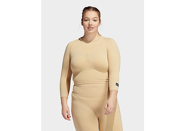 adidas T-shirt Formotion Cropped Training (Grandes tailles) - Hazy Beige, Hazy Beige