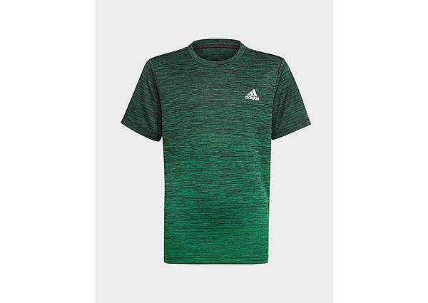 adidas T-shirt AEROREADY Gradient - Black / Core Green, Black / Core Green
