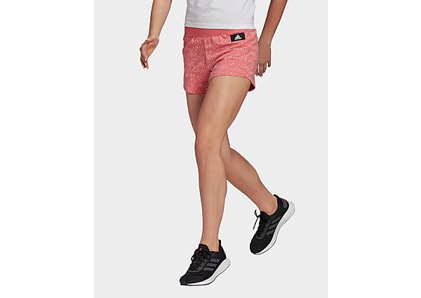 adidas Short Sportswear Badge of Sport Allover-Print - Hazy Rose, Hazy Rose
