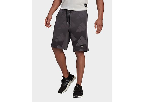 adidas Short Sportswear Graphic - Grey Six / Black, Grey Six / Black