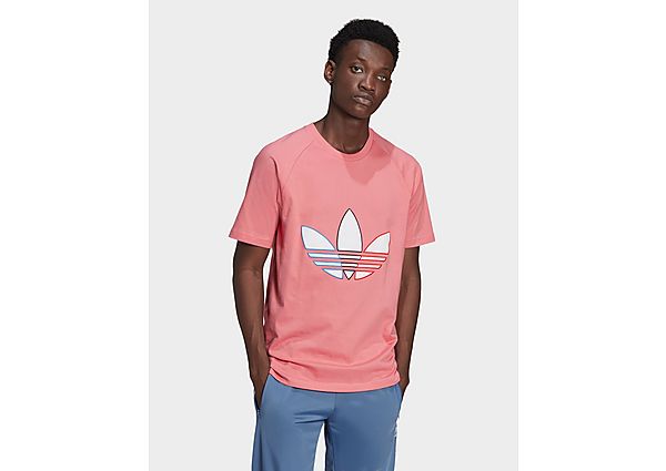 adidas Originals T-shirt Adicolor Tricolor - Hazy Rose, Hazy Rose