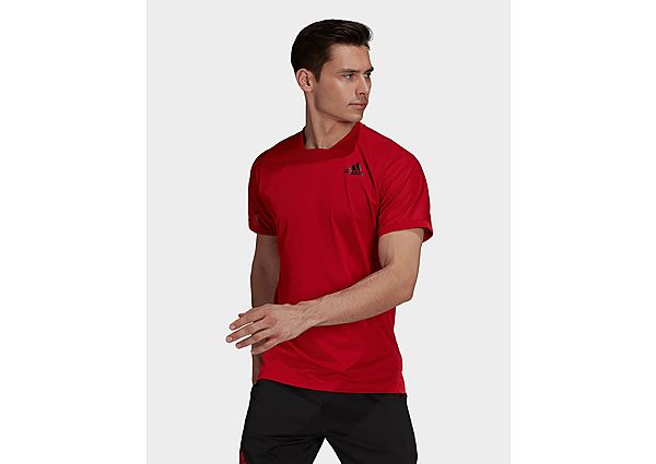 adidas T-shirt Tennis Primeblue FreeLift - Scarlet / Black, Scarlet / Black