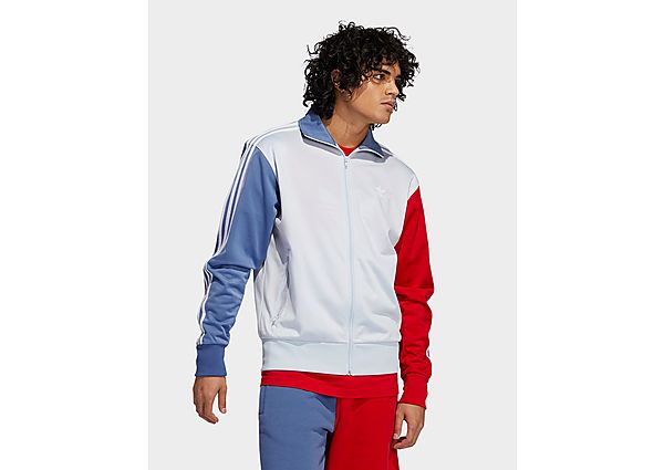 adidas Originals Veste de survêtement Blocked Firebird - Halo Blue / Crew Blue / Scarlet, Halo Blue