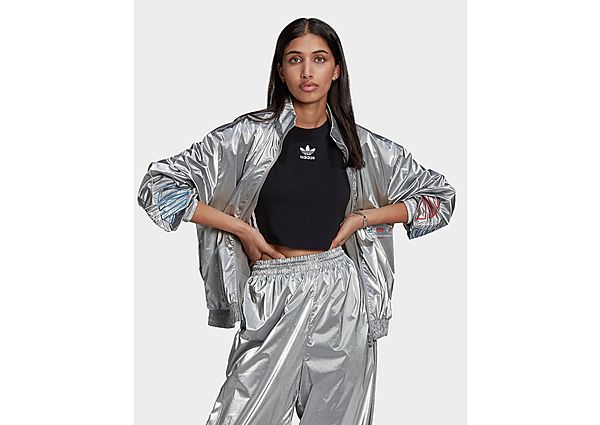 adidas Originals Veste de survêtement Adicolor Tricolor Metallic Japona - Silver Metallic, Silver Me