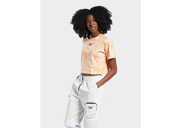 Reebok t-shirt crop classics cloud-dye - Aura Orange, Aura Orange
