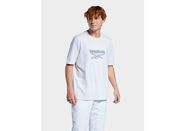 Reebok t-shirt classics vector - White Melange, White Melange
