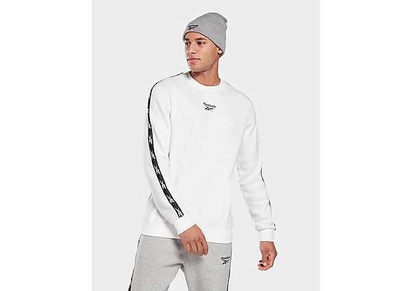 Reebok sweat à col rond training essentials tape - White / Black, White / Black