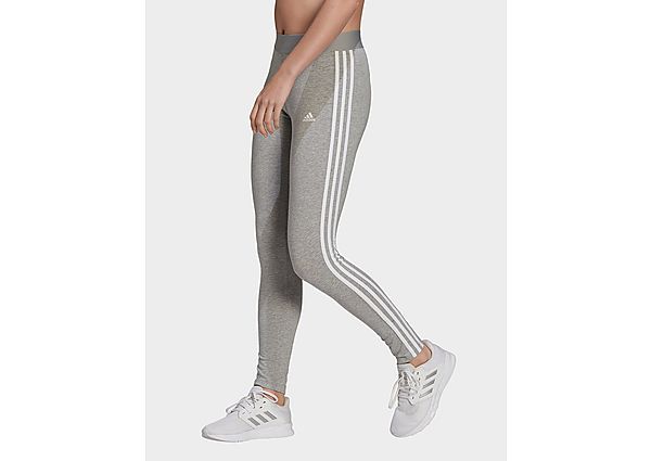 adidas Legging LOUNGEWEAR Essentials 3-Stripes - Medium Grey Heather / White, Medium Grey Heather /