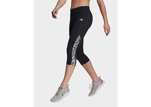 adidas Tight 3/4 U4U AEROREADY - Black / White, Black / White