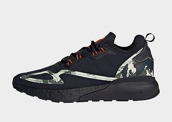 adidas Originals Chaussure ZX 2K Boost - Core Black / Core Black / Collegiate Orange, Core Black / C