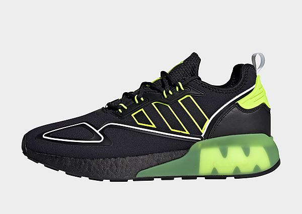 adidas Originals Chaussure ZX 2K Boost - Core Black / Solar Yellow / Cloud White, Core Black / Solar