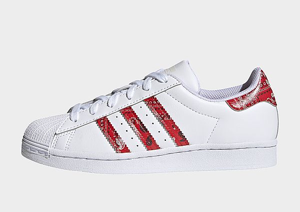adidas Originals Chaussure Superstar - Cloud White / Cream White / Red, Cloud White / Cream White /