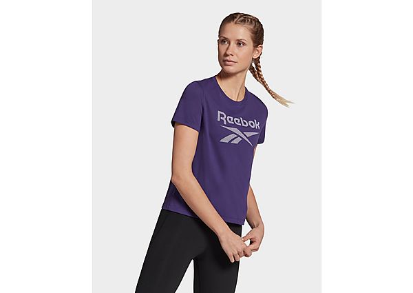 Reebok t-shirt workout ready supremium big logo - Dark Orchid, Dark Orchid