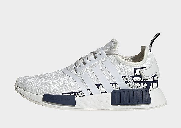 adidas Originals Chaussure NMD_R1 - Crystal White / Crystal White / Collegiate Navy, Crystal White /