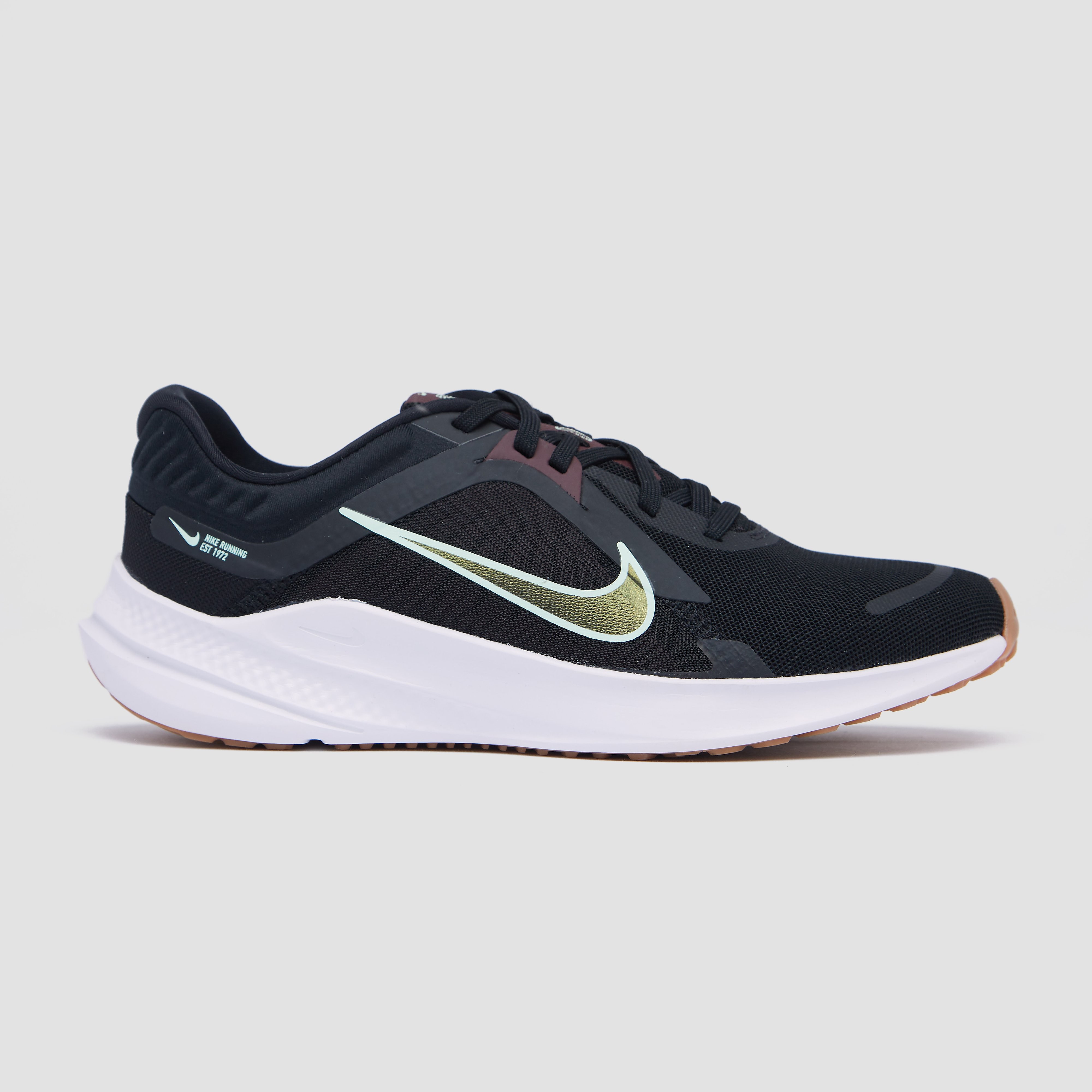 Nike quest 5 hardloopschoenen zwart/paars dames