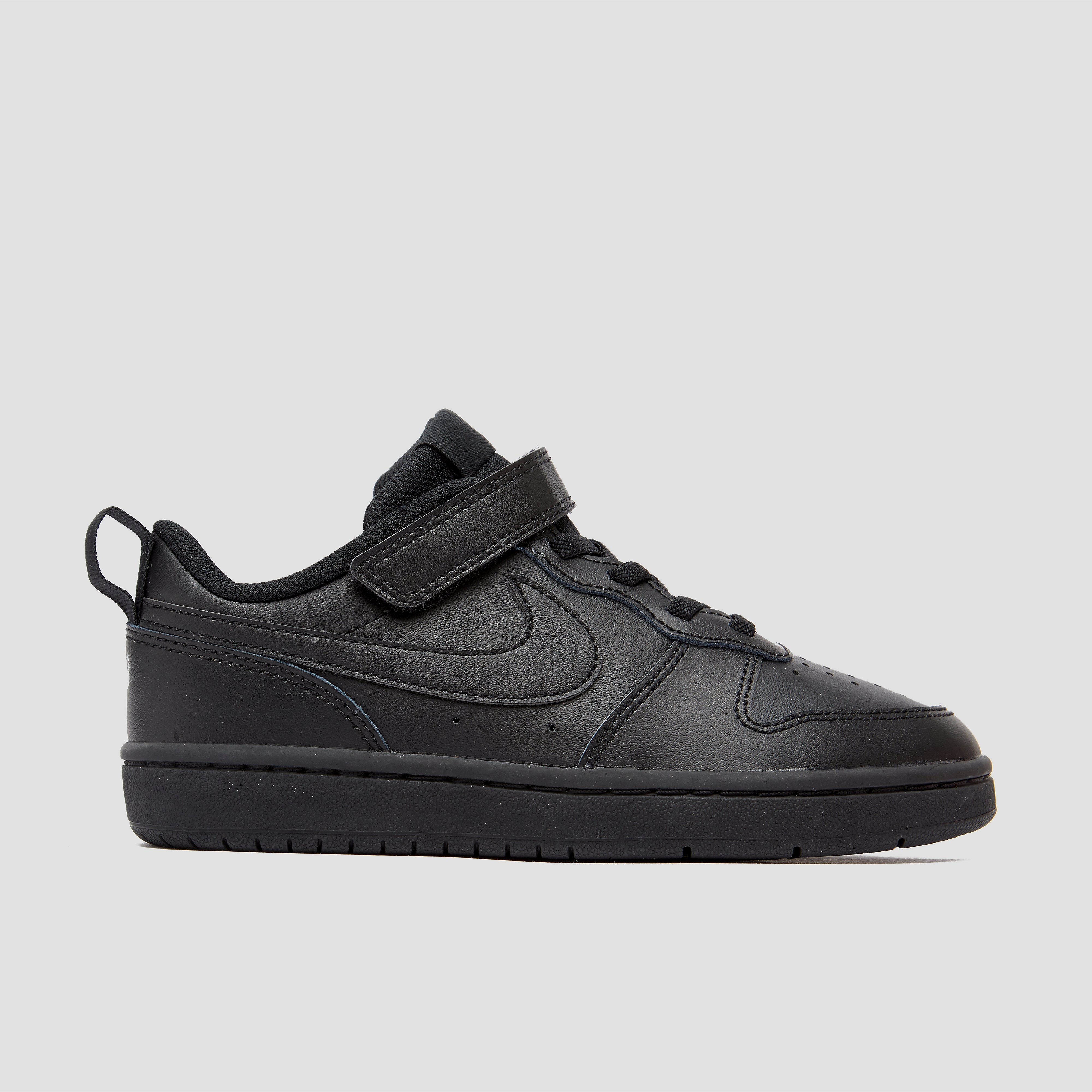 Nike court borough low sneakers zwart kinderen