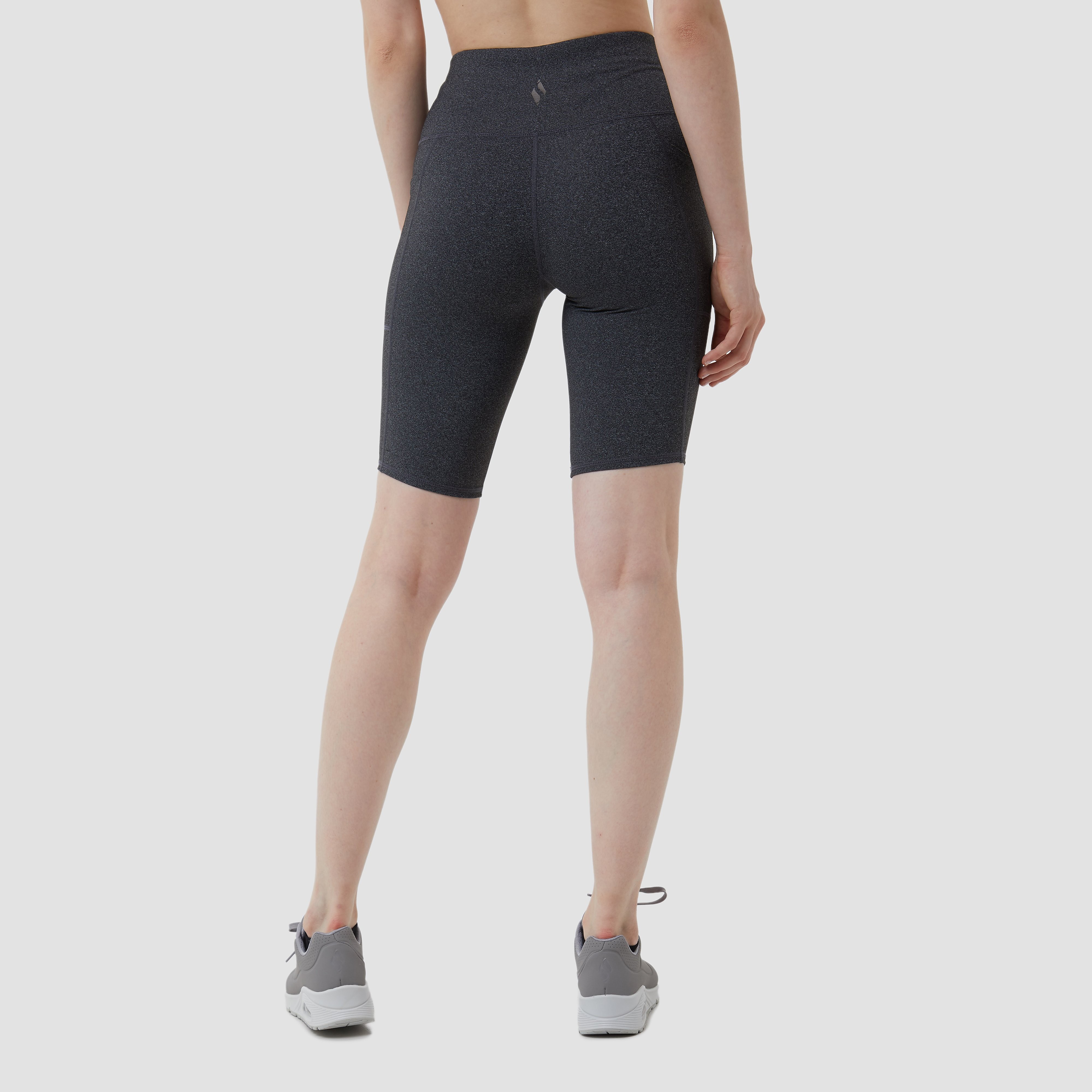 Skechers goflex high waist 10 hardloop bikershorts grijs dames