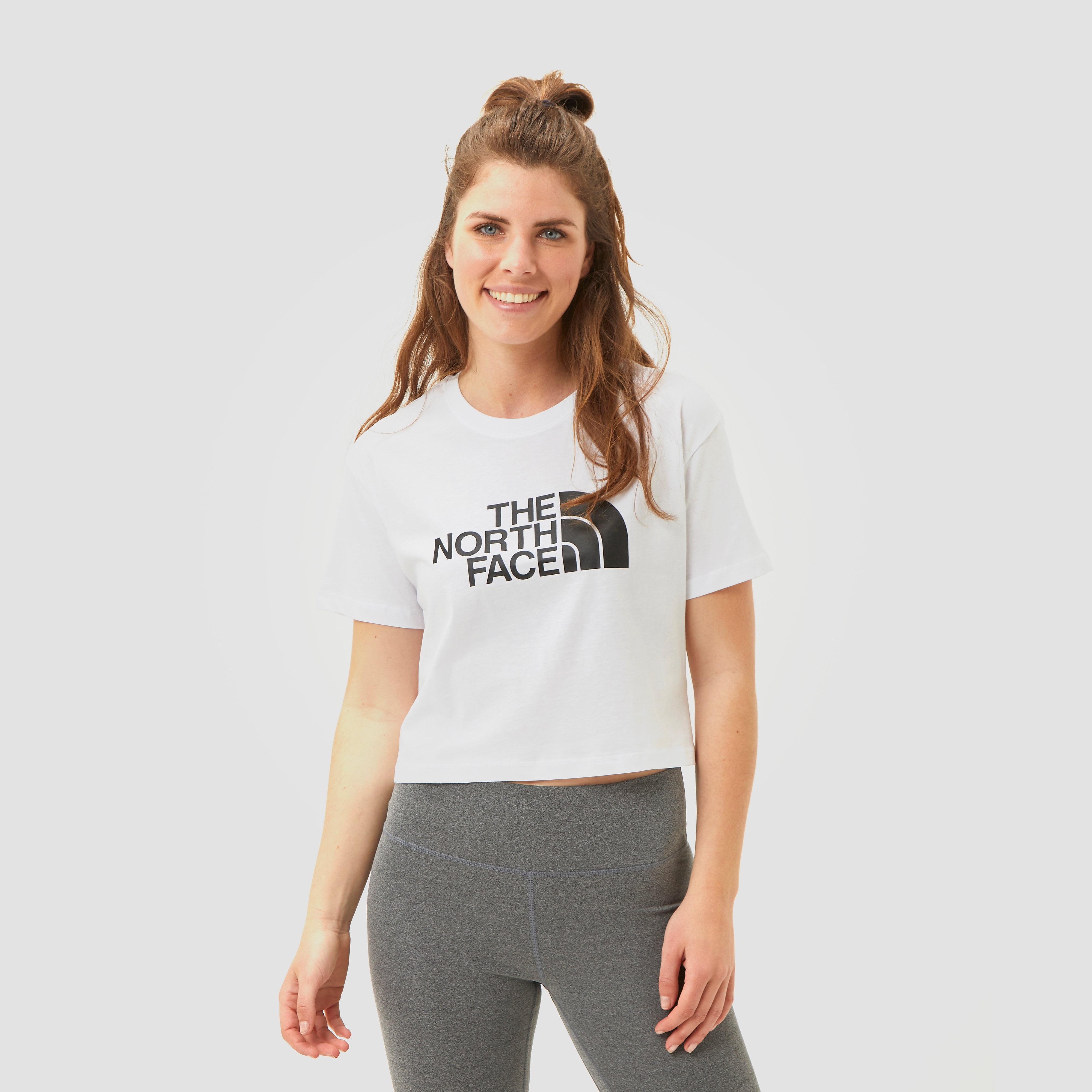 The North Face cropped easy shirt wit dames