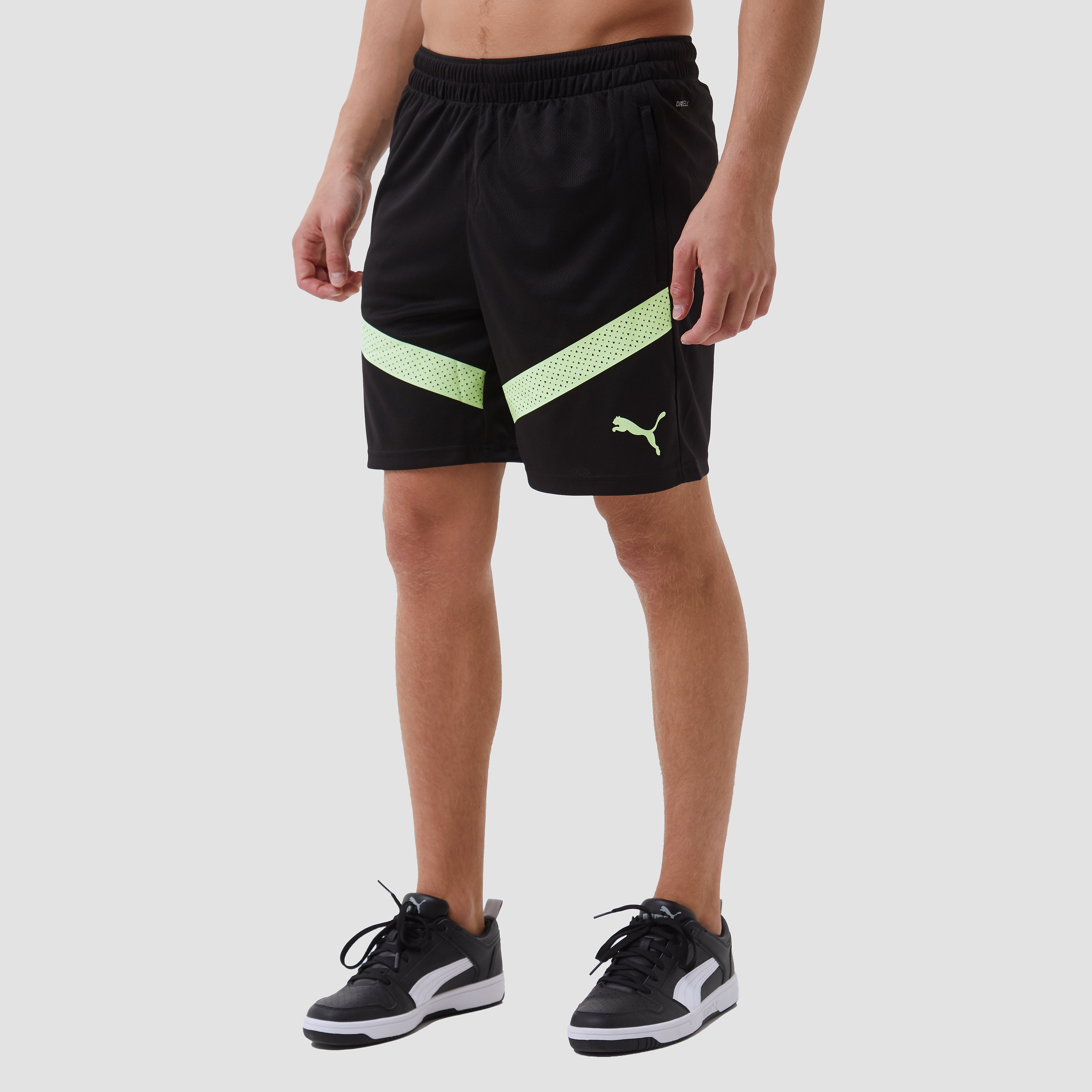 Puma manchester city fc trainingsshort 22 23 zwart geel heren