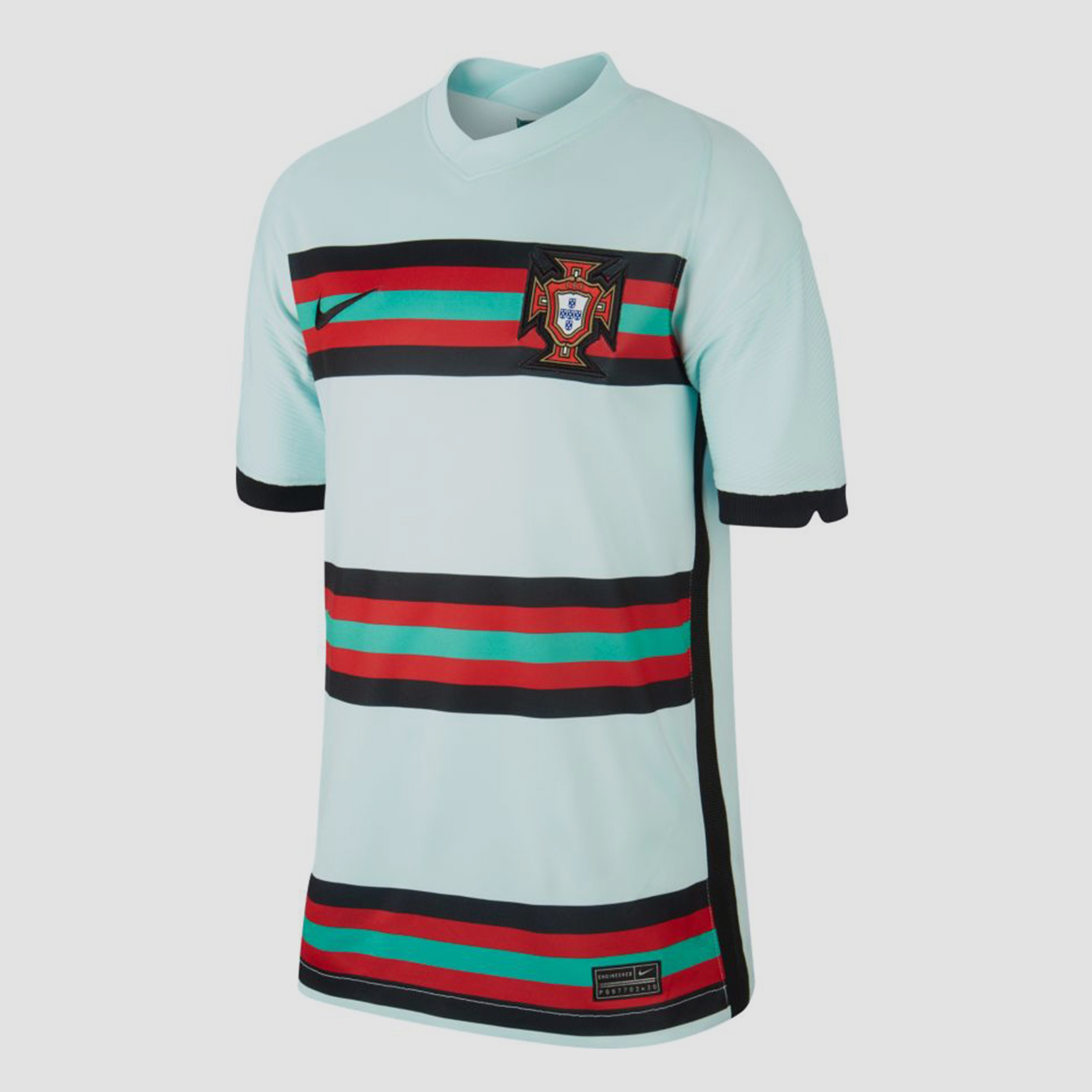 Nike uefa euro 2020 fpf portugal breathe stadium uitshirt 20/22 groen kinderen