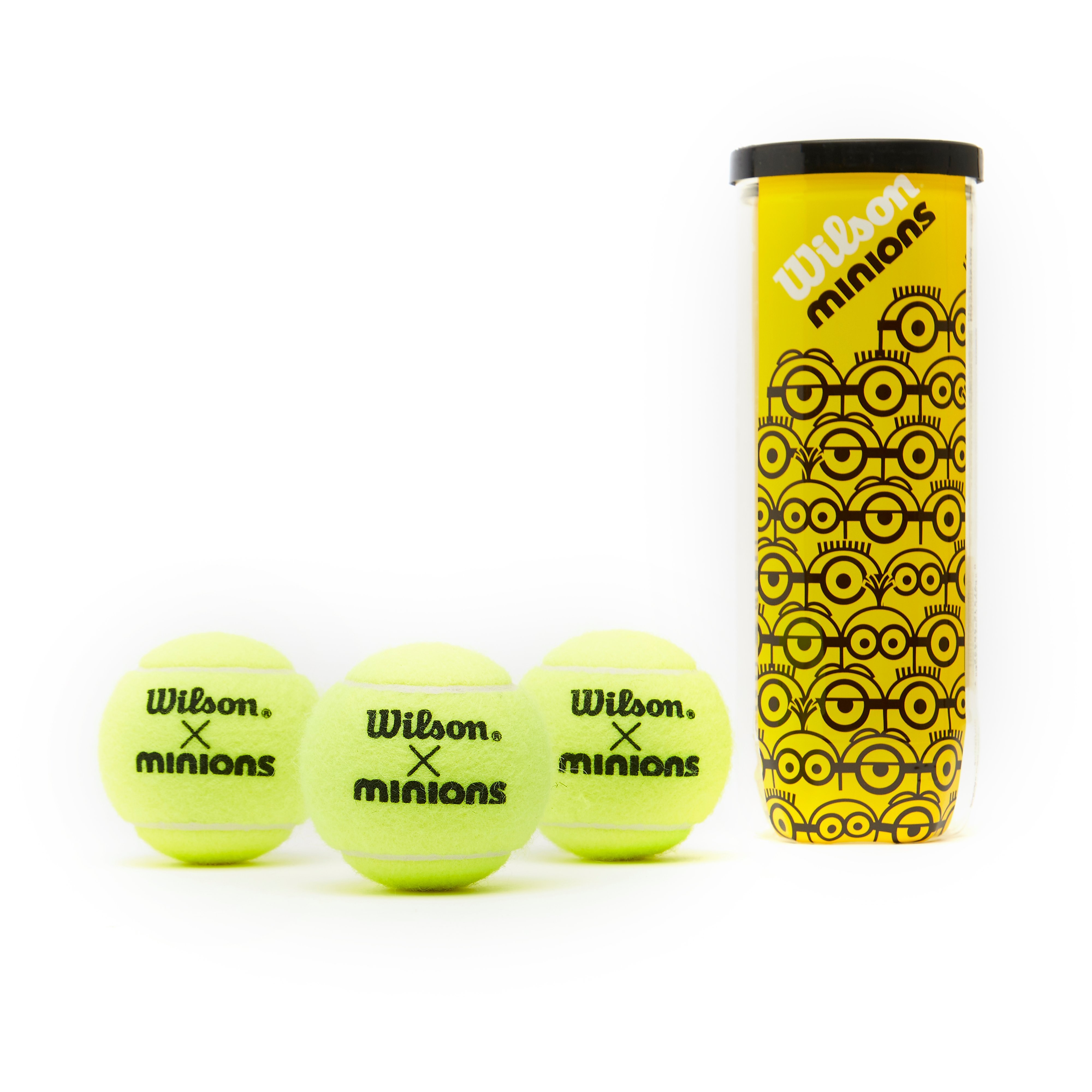 Wilson wilson minions championship tennisballen 3 pack geel