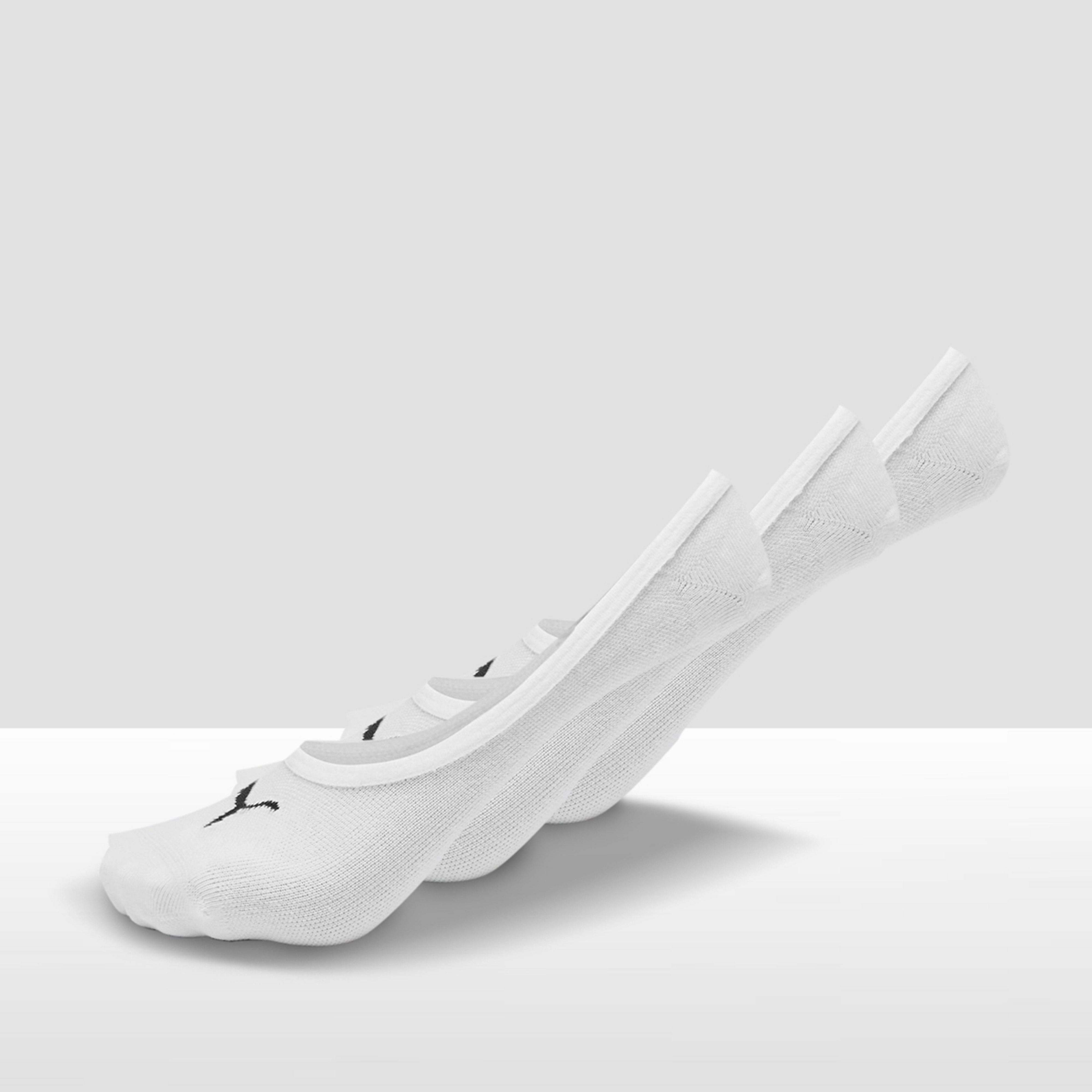 Puma footie 3 pack sokken wit