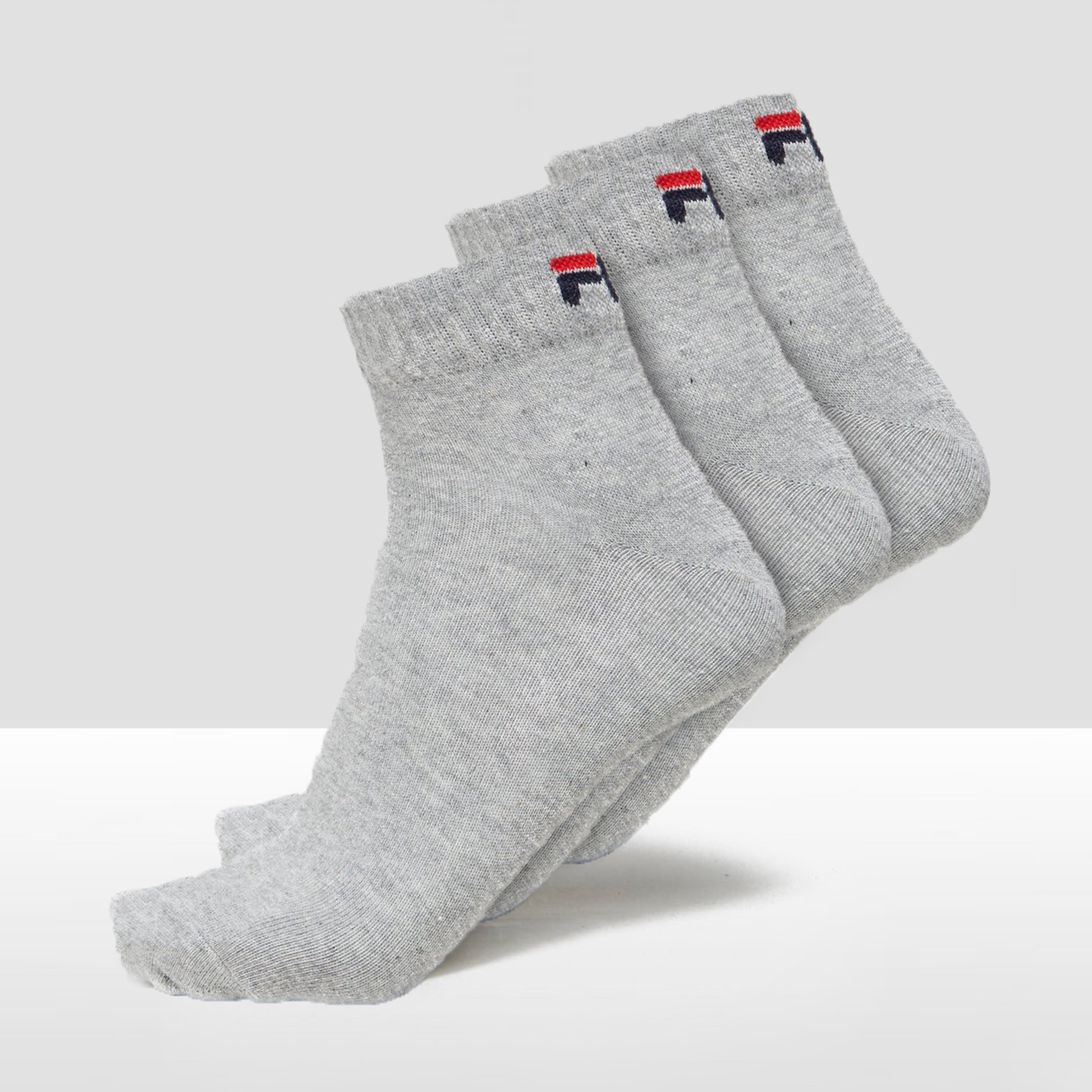 Fila quarter sokken 3 pack grijs