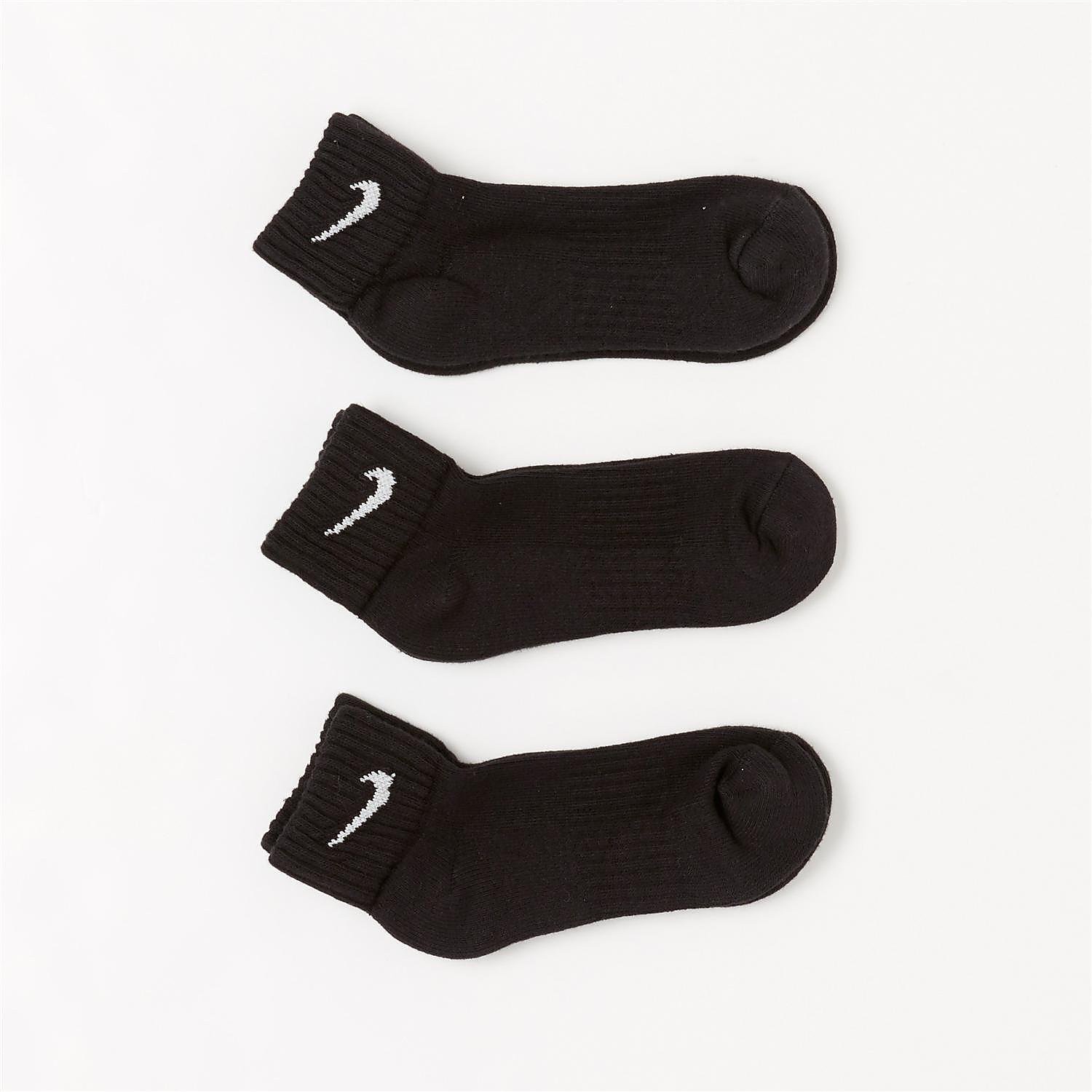 Nike cushion training enkelsokken 3 pack zwart