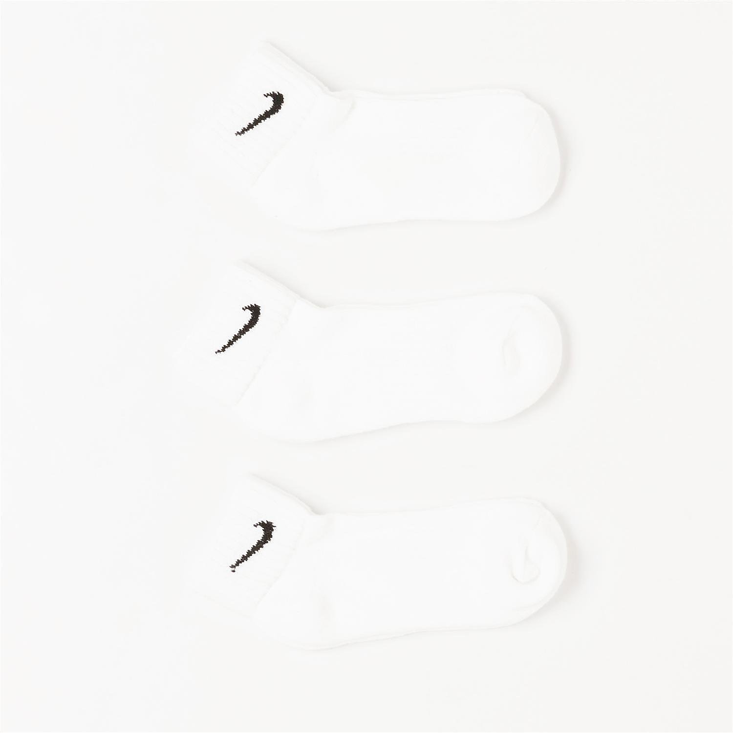 Nike cushion training enkelsokken 3 pack wit