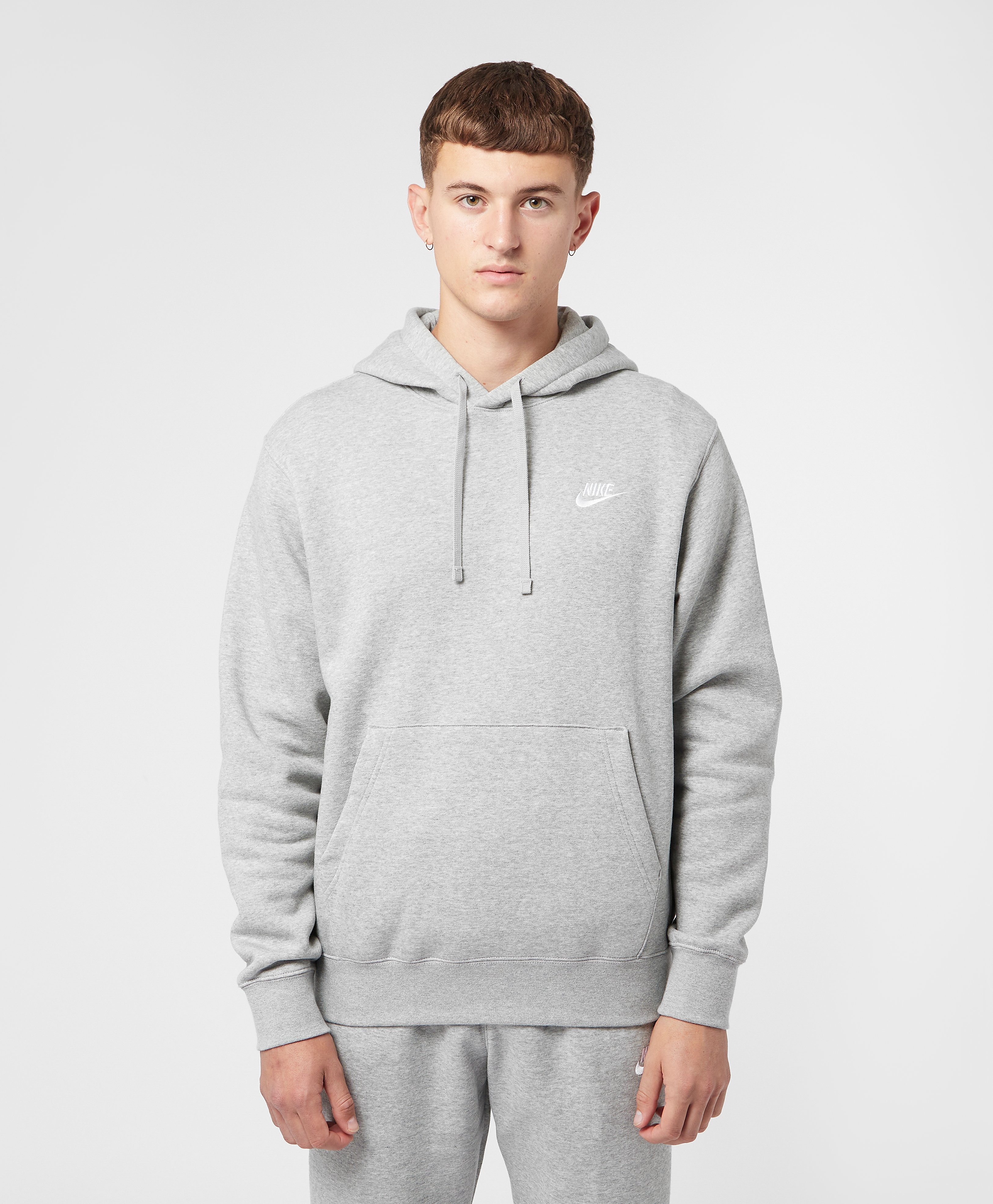 Nike Men's Sportswear Club Fleece Pullover Hoodie - Grey, Grey