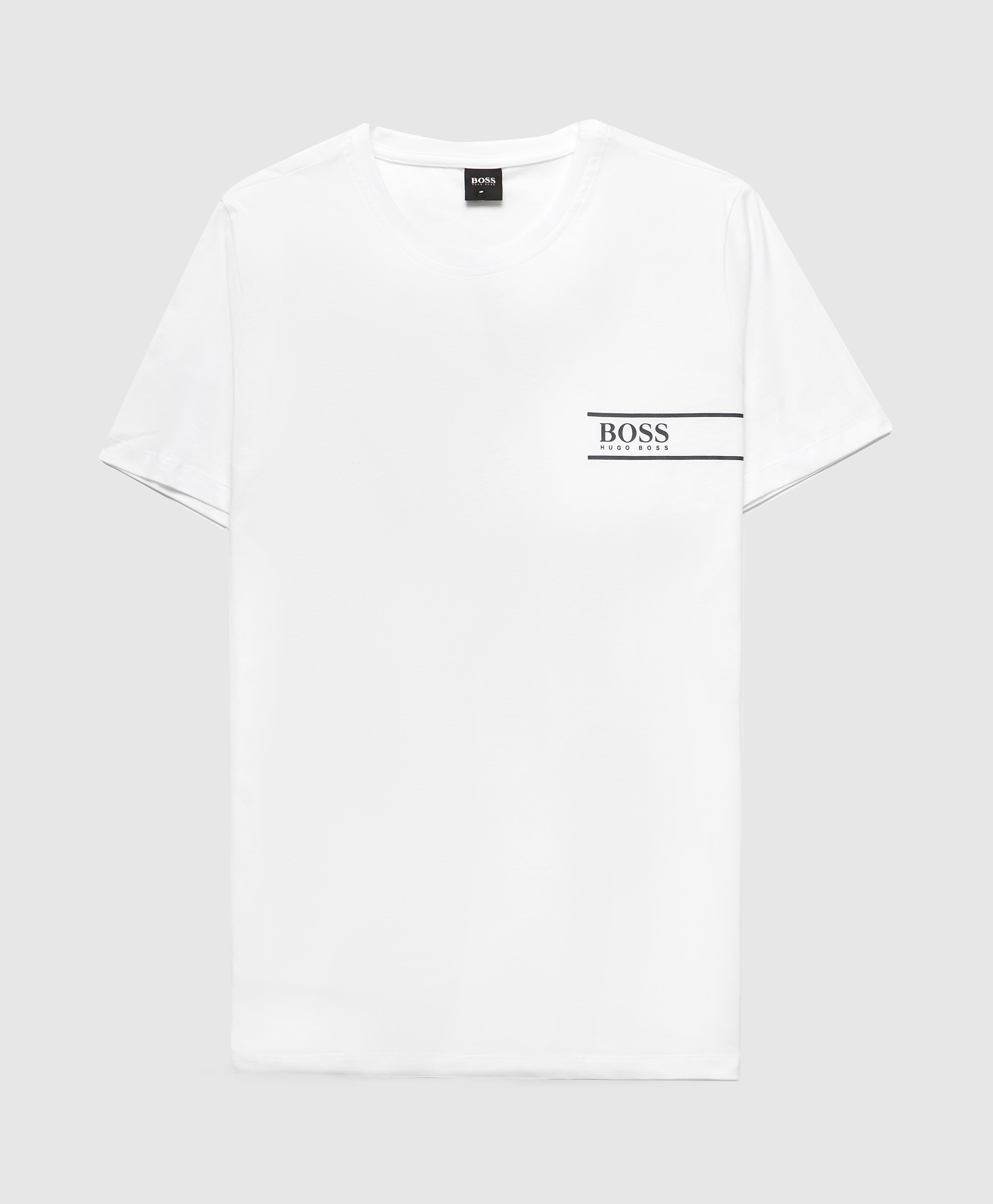 Men's BOSS Chest Logo T-Shirt - White/Black, White/Black