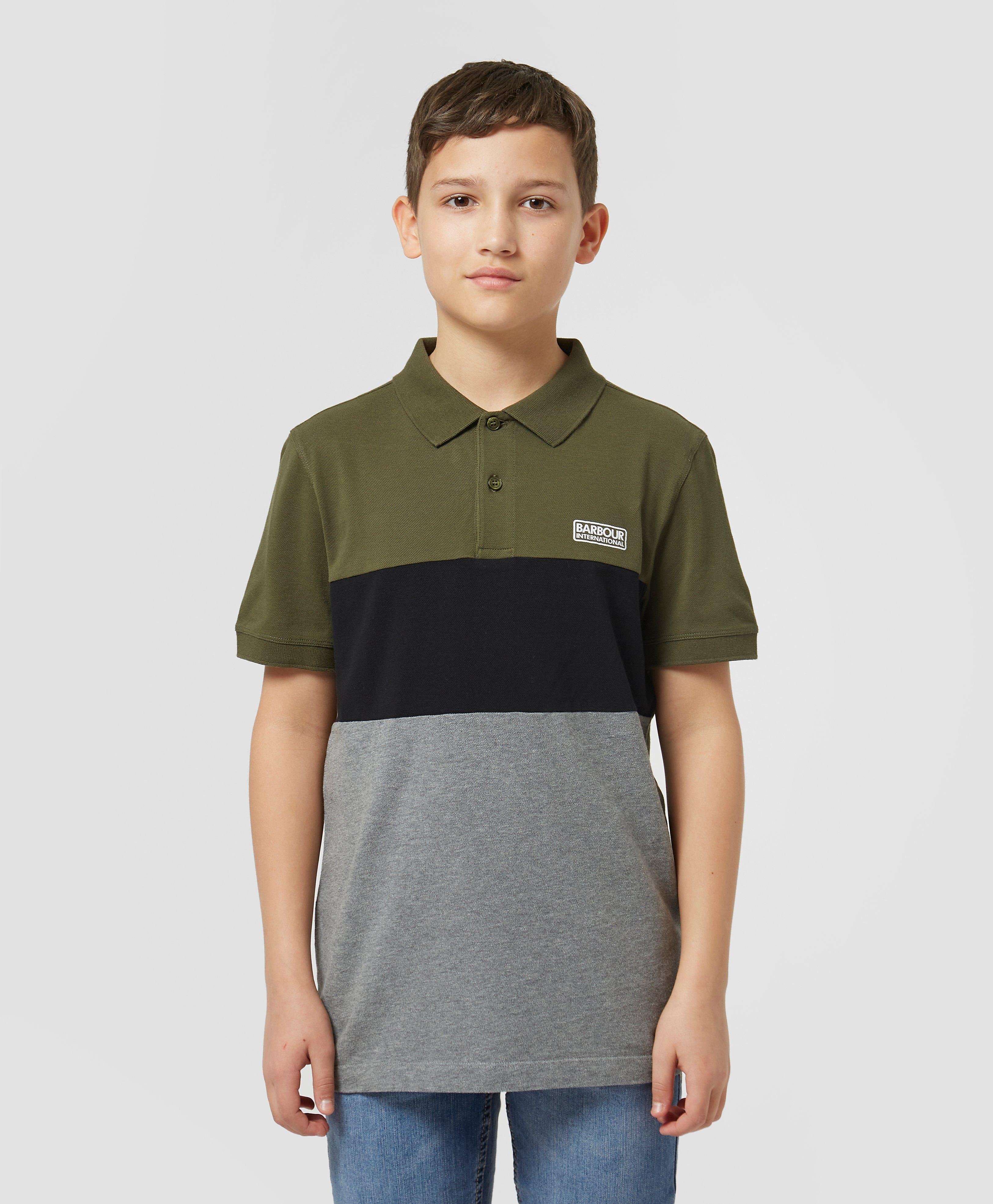Men's Barbour International Camden Polo Shirt - Grey/Green, Grey/Green product
