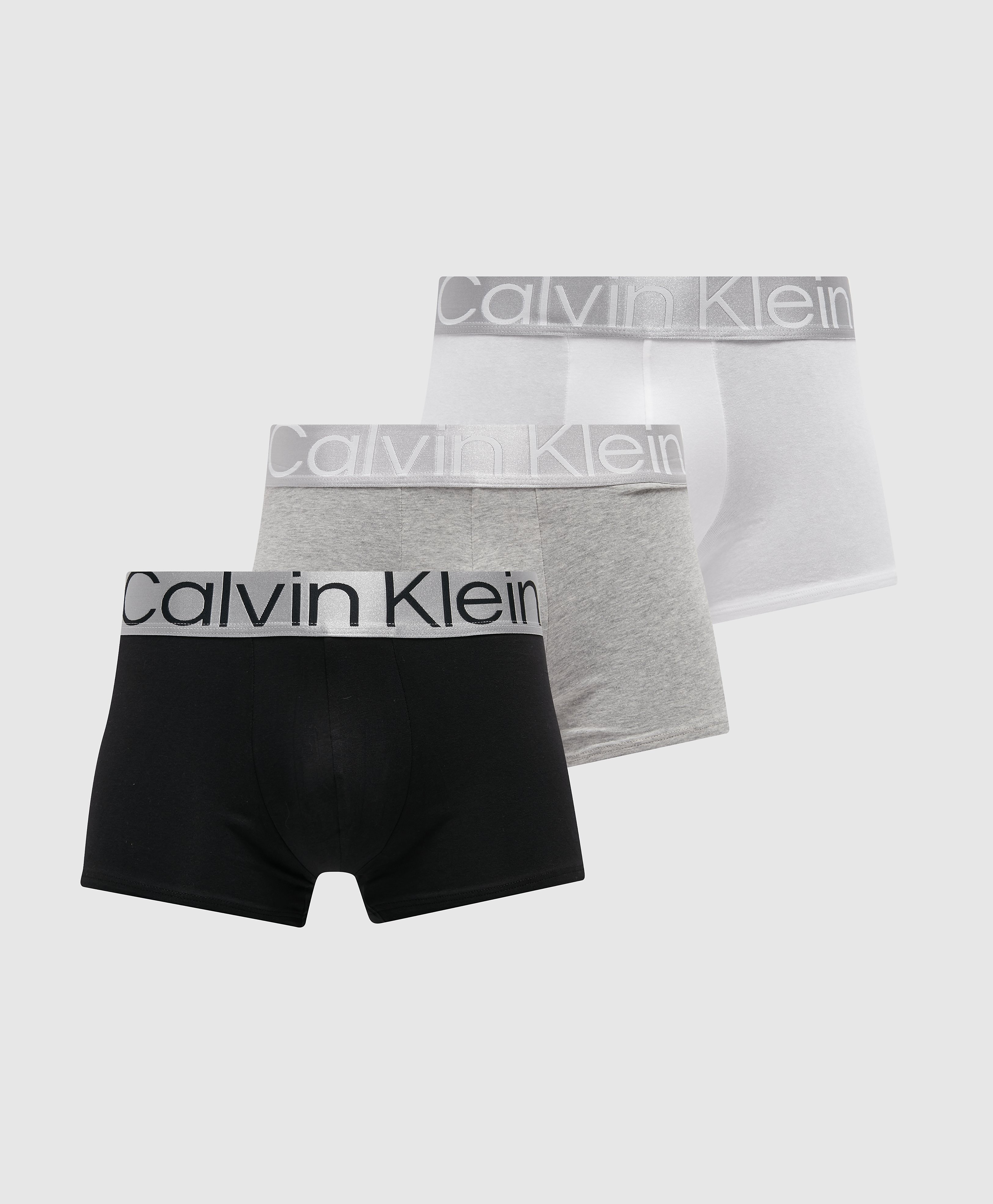Calvin Klein Underwear Men's 3 Pack Steel Trunks - Multi/Black, Multi/Black