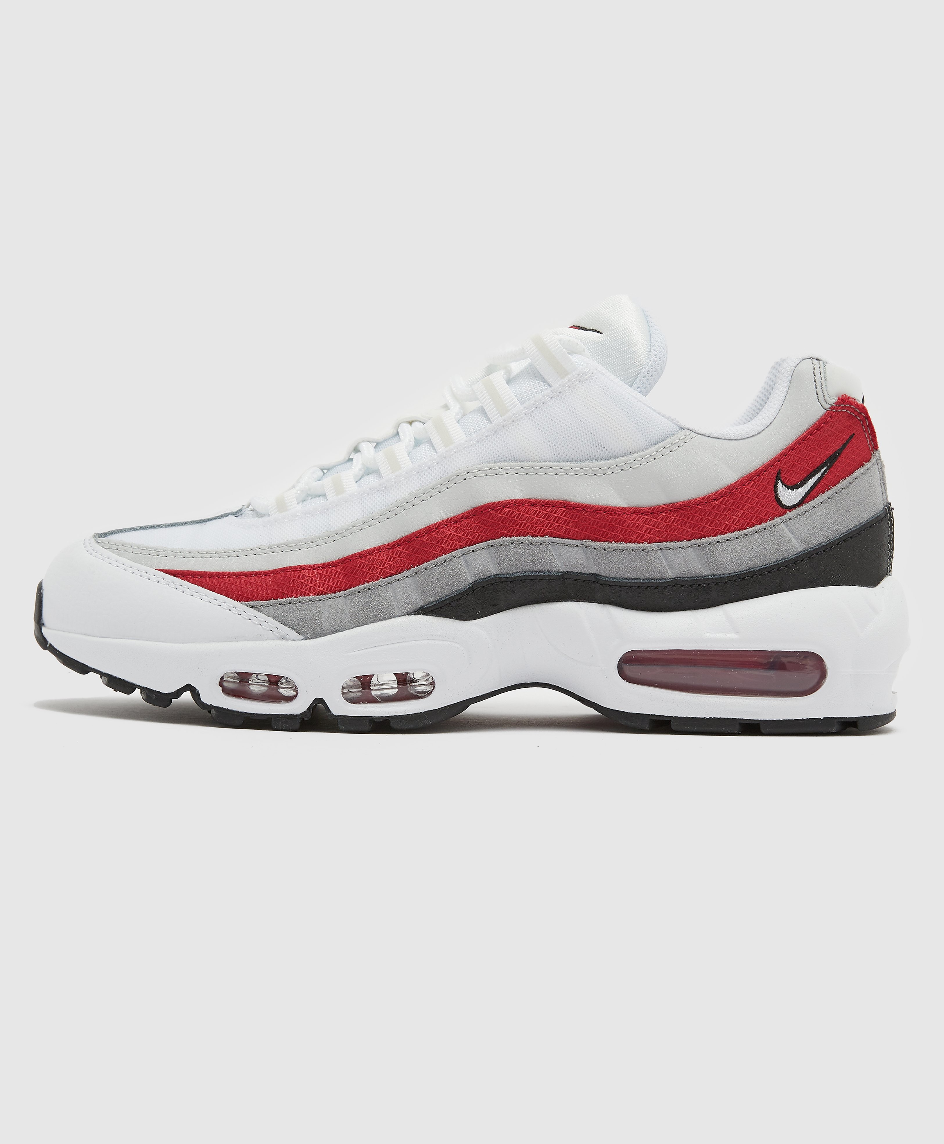 Nike Men's Air Max 95 Trainers - White/Red, White/Red