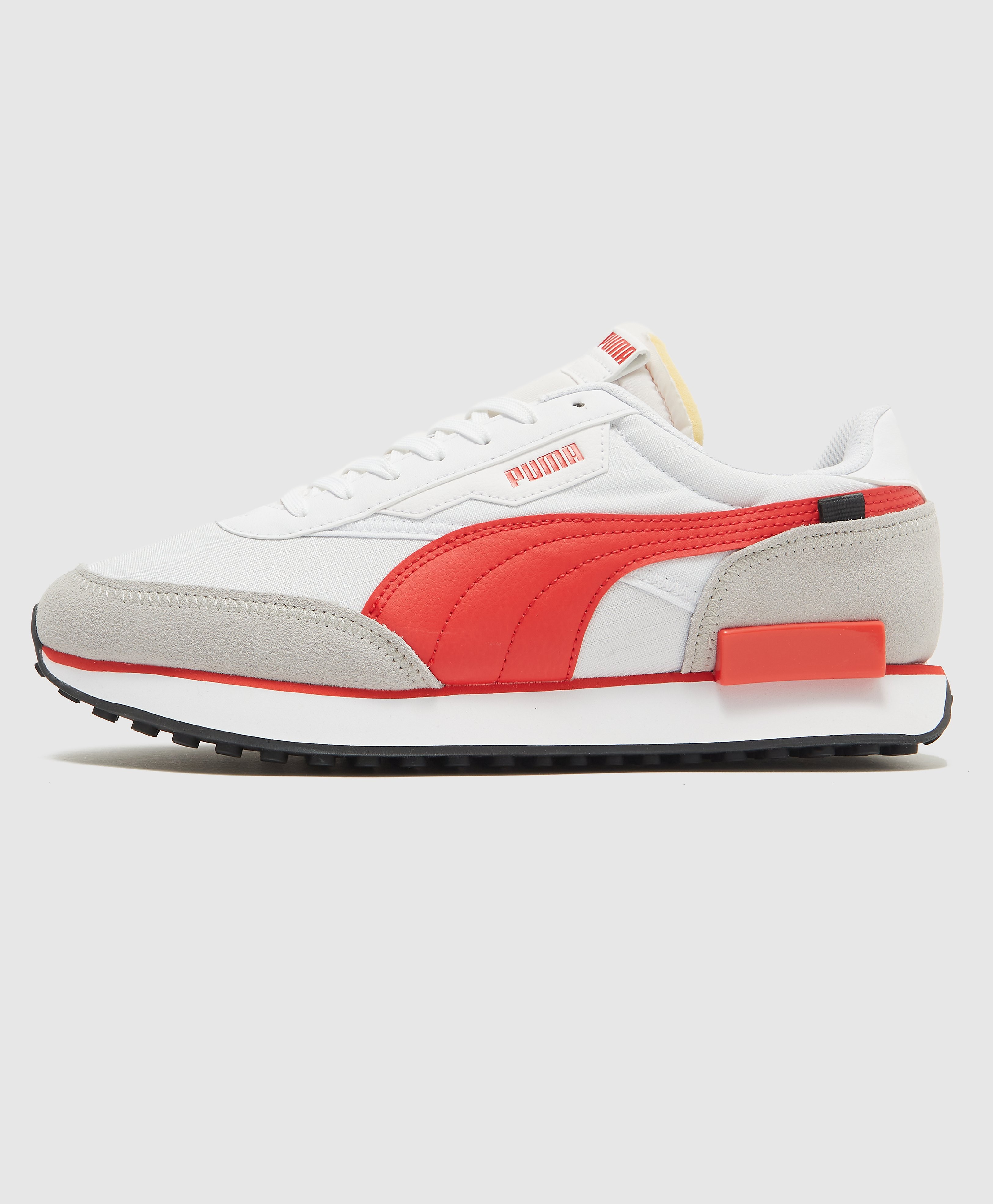 Puma Men's Future Rider Play On Trainers - White/Red, White/Red