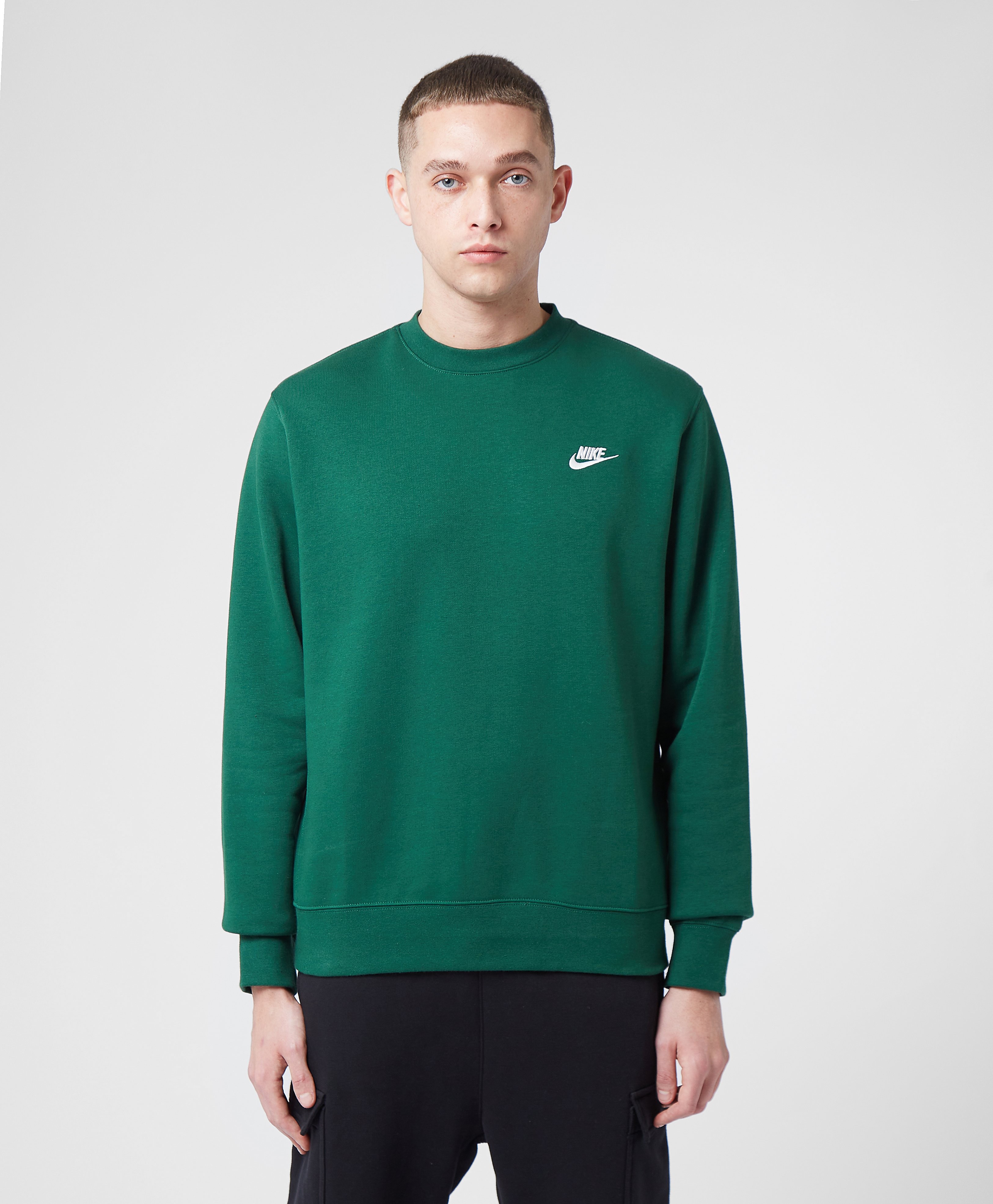 Nike Men's Sportswear Club Sweatshirt - Green, Green