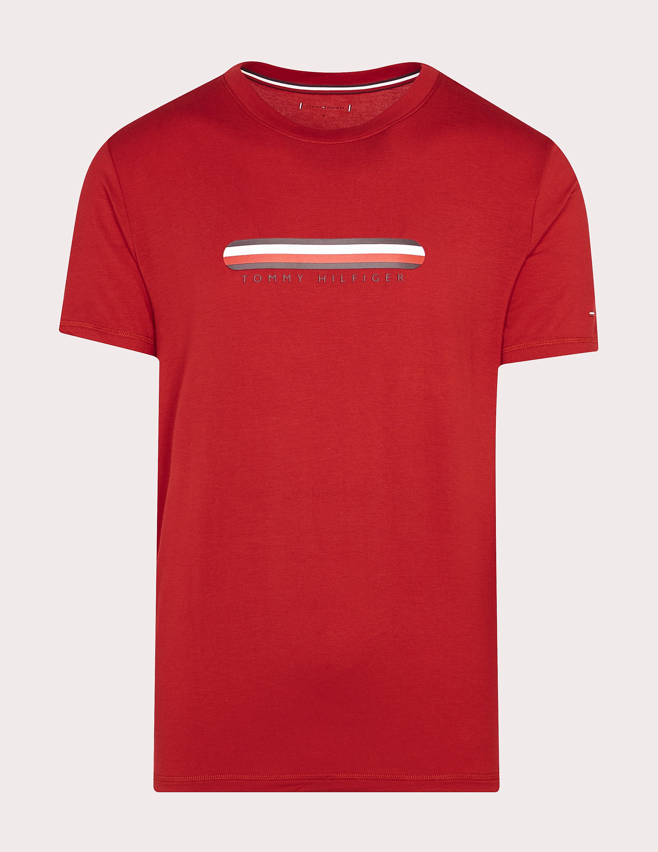 Men's Tommy Hilfiger Lounge SeaCell Stripe T-Shirt Red, Red product