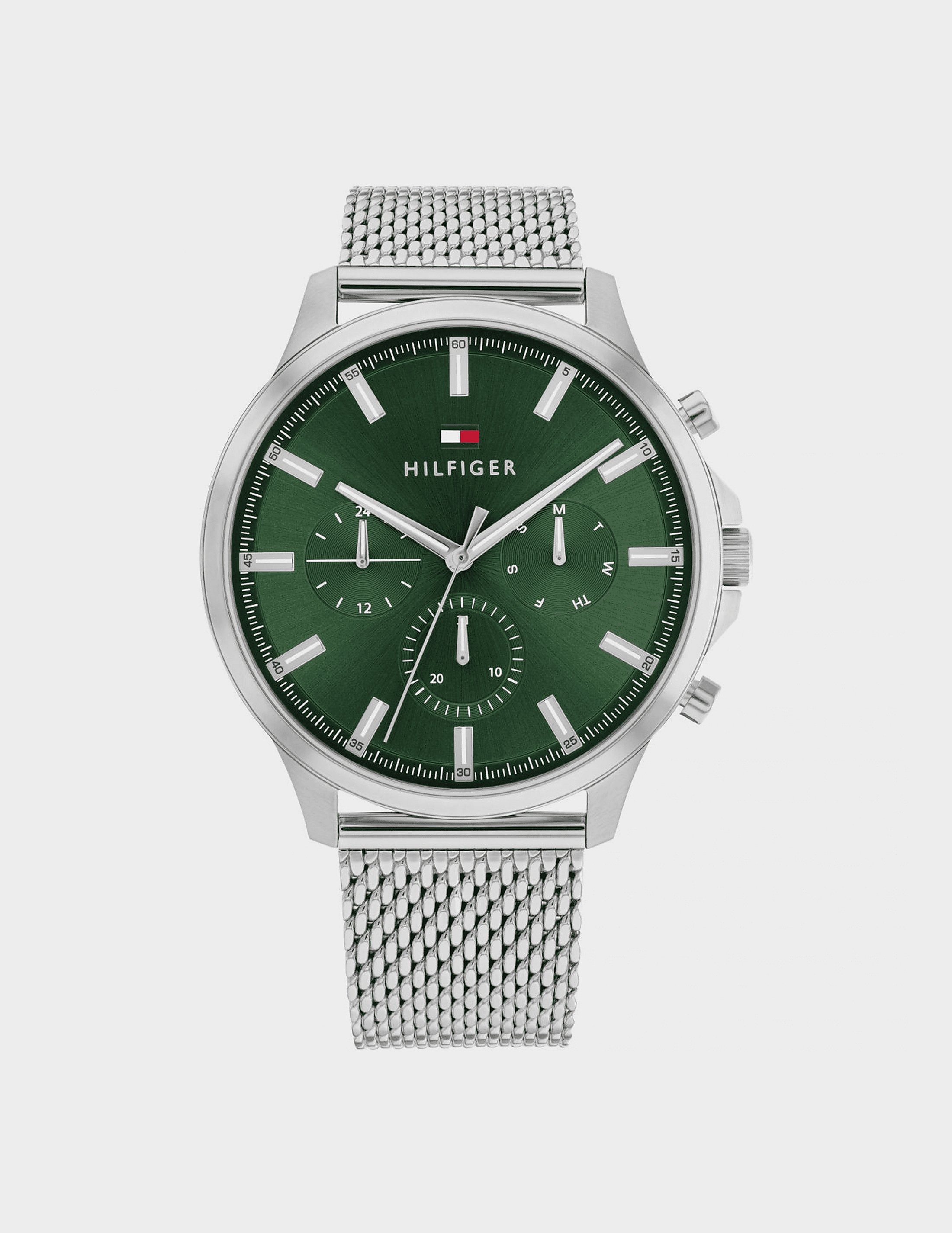 Men's Tommy Hilfiger Ryder Watch Multi, Silver/Green product