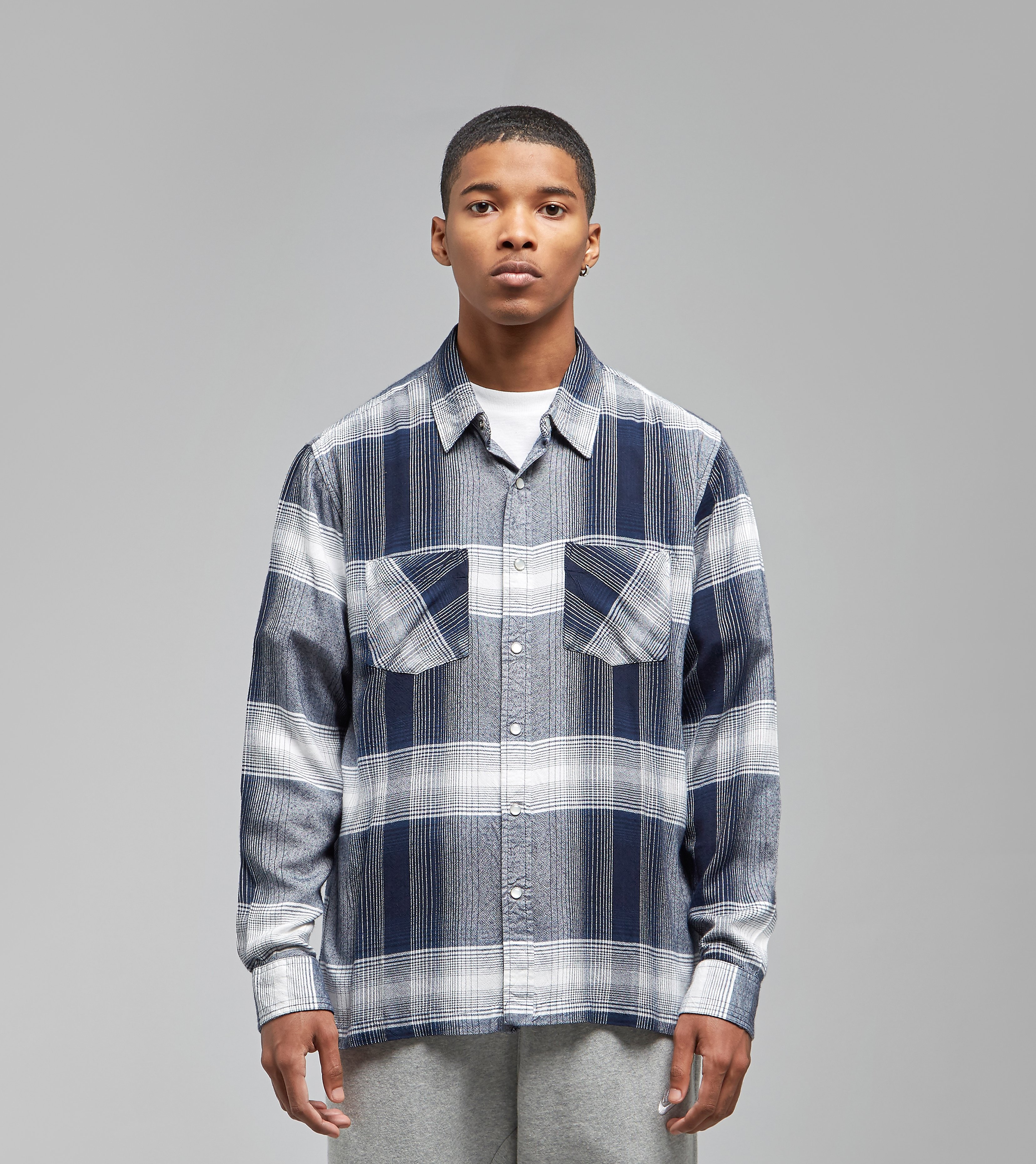 Stussy Shadow Plaid Western Shirt Veelkleurig stussy kopen in de aanbieding