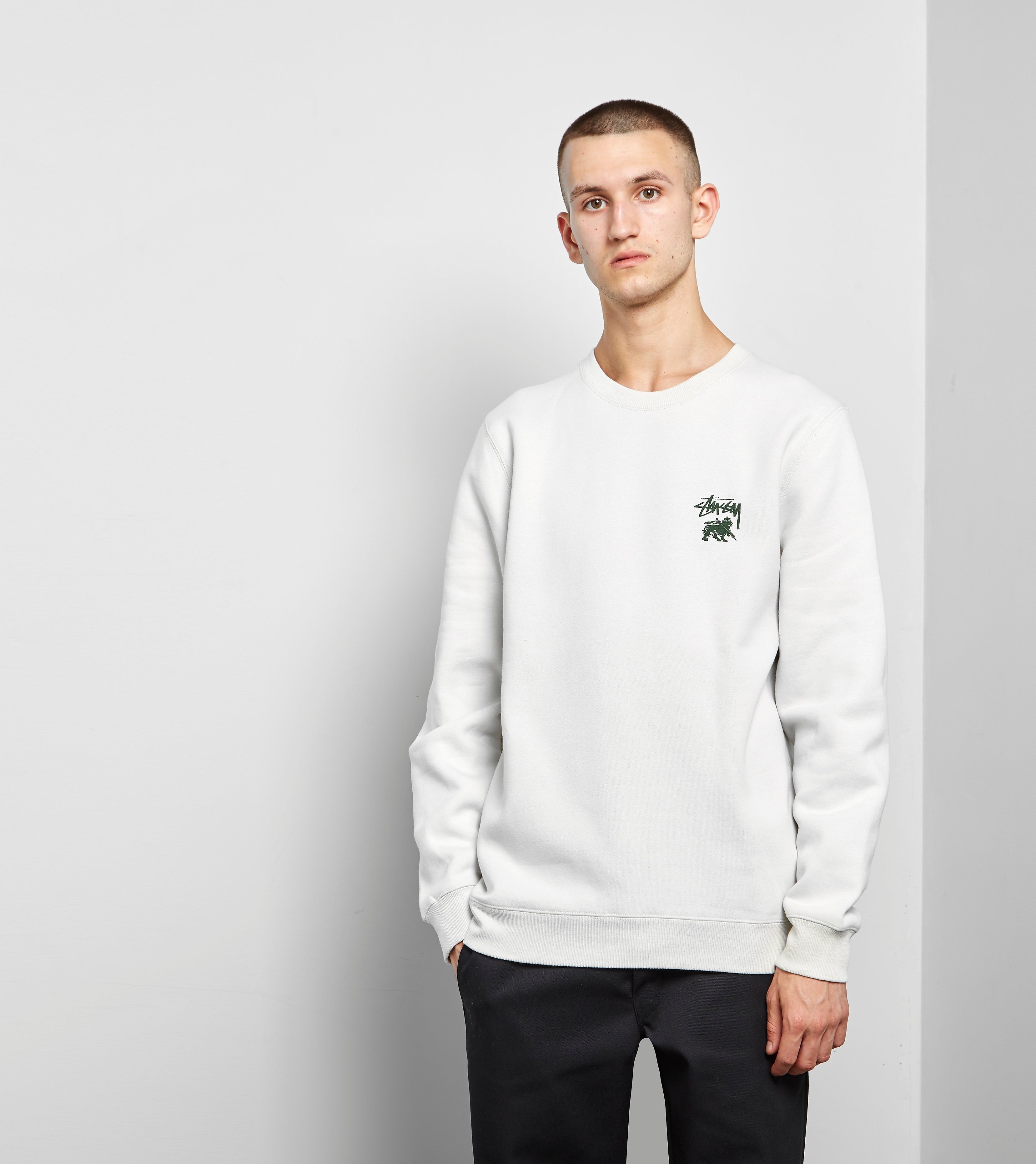 Stussy Lion Dot Sweatshirt Wit stussy kopen in de aanbieding