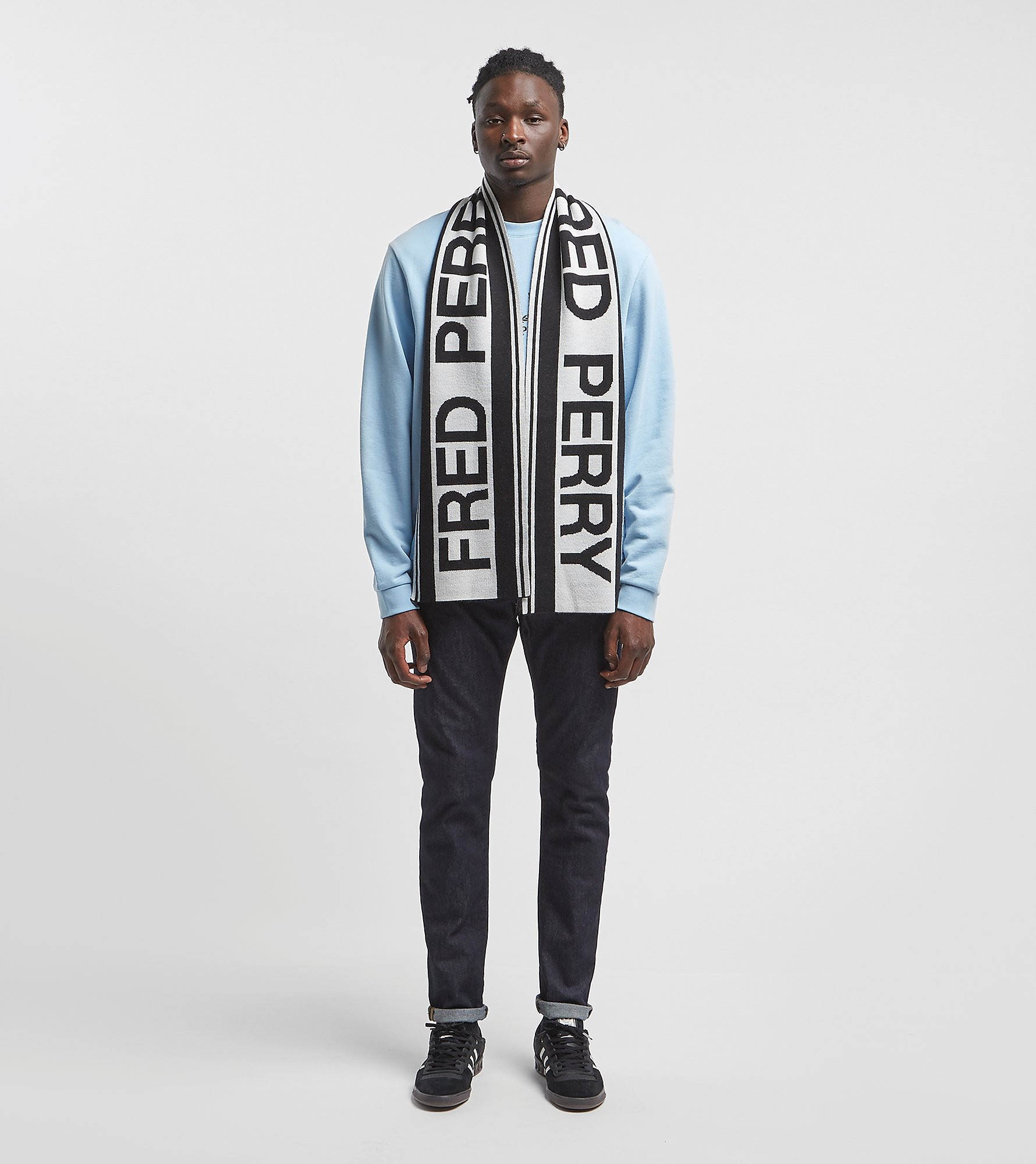 Fred Perry Scarf Zwart fred perry kopen in de aanbieding